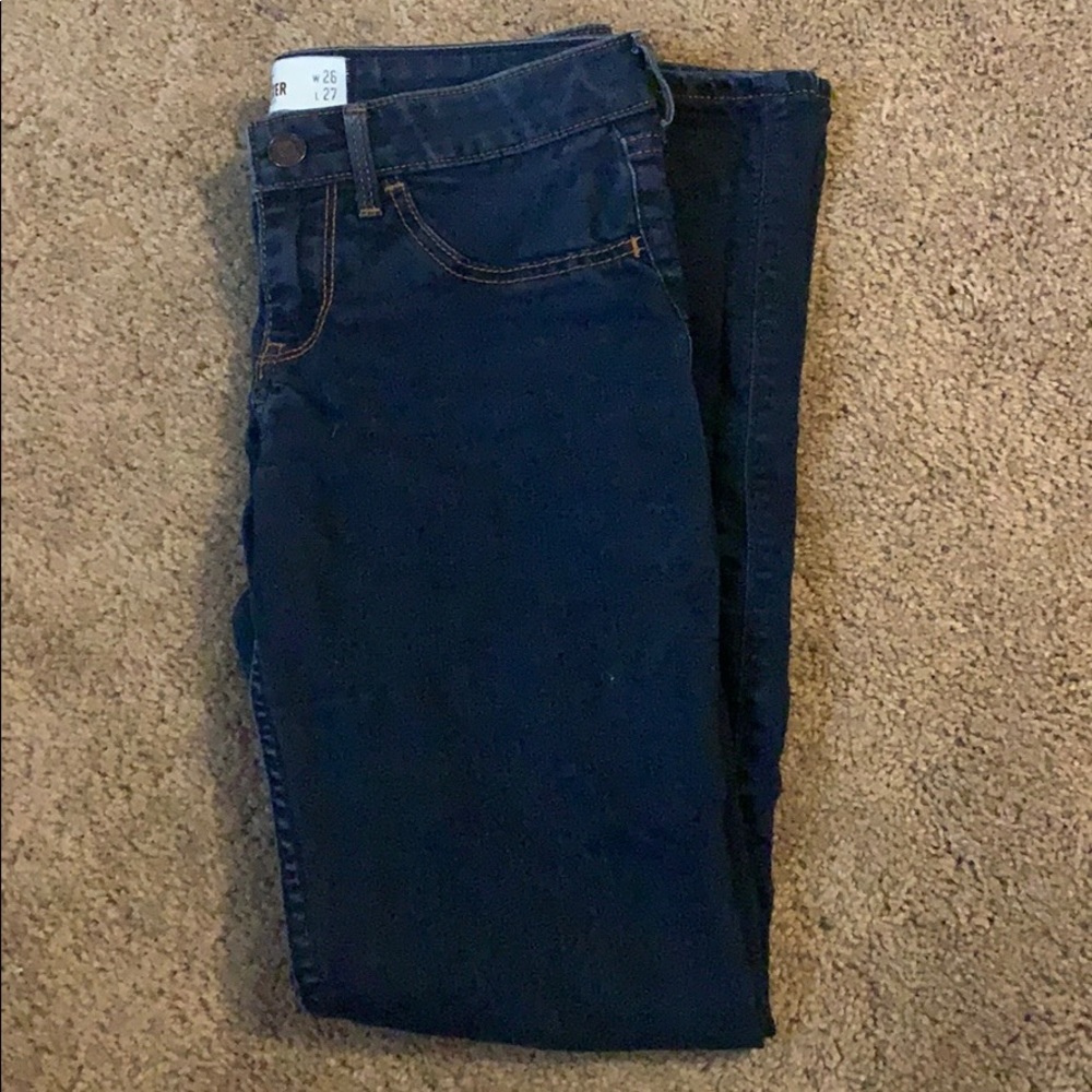Dark denim jeggings